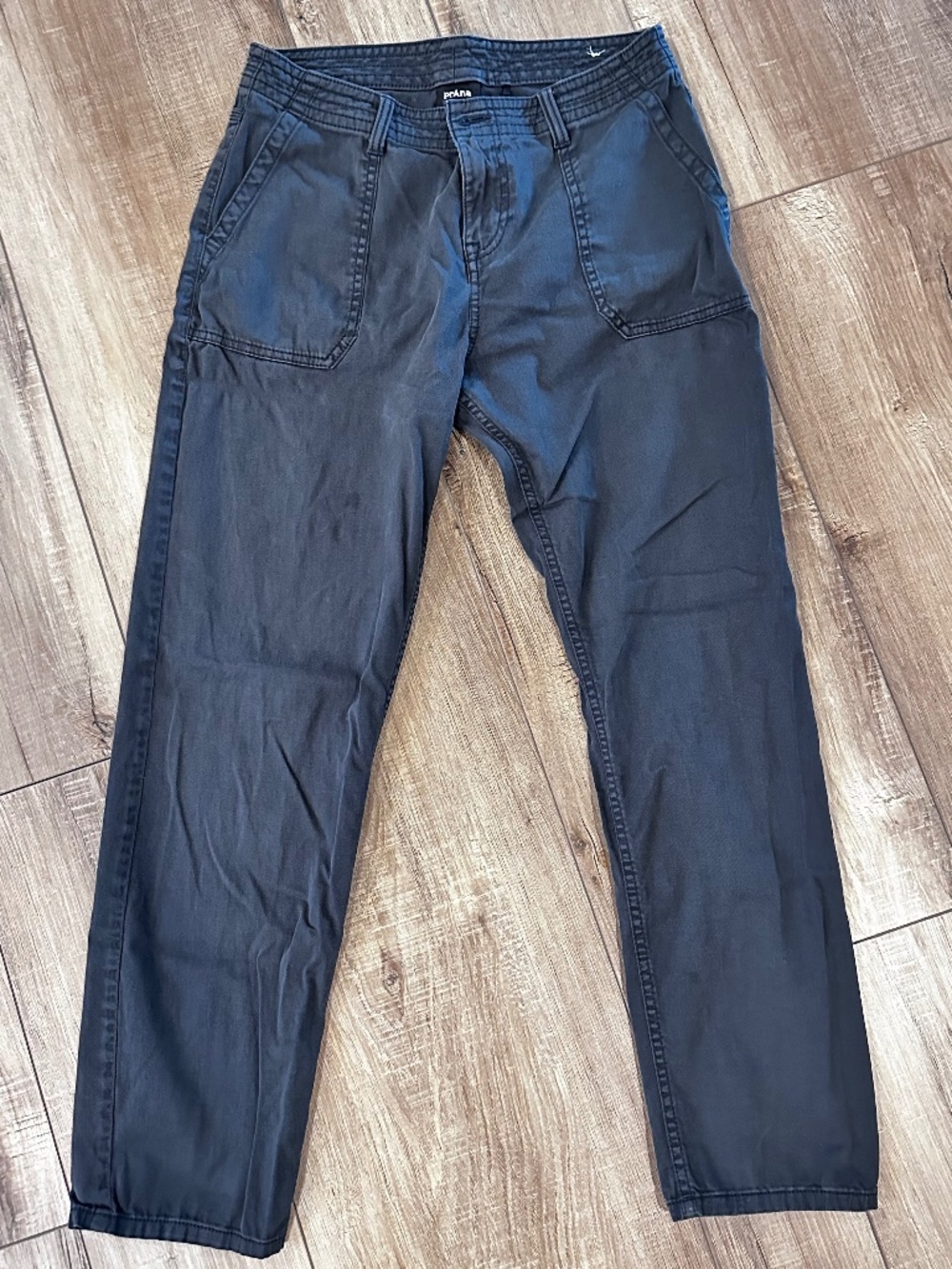 Prana Sancho Boyfriend Pant Size 6, Charcoal Color